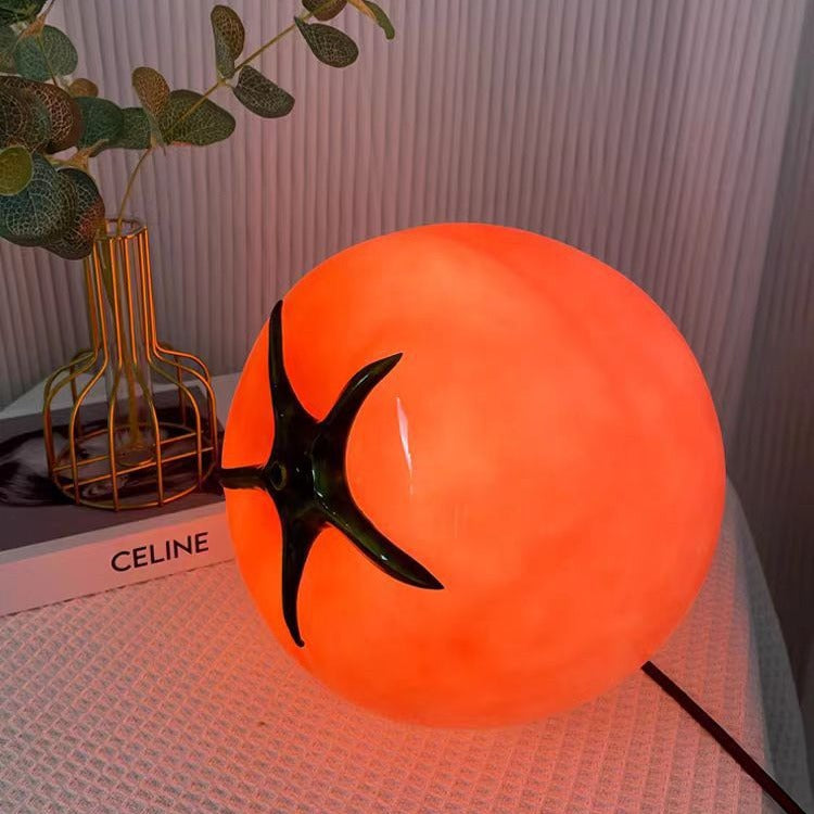 Yono Table Lamp Modern Tomato LED Glass Bedroom