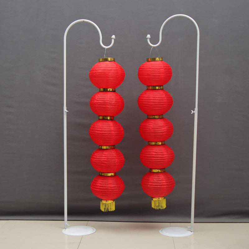 Yono Floor Lamp Vintage Chinese Style Silk Indoor Living Room