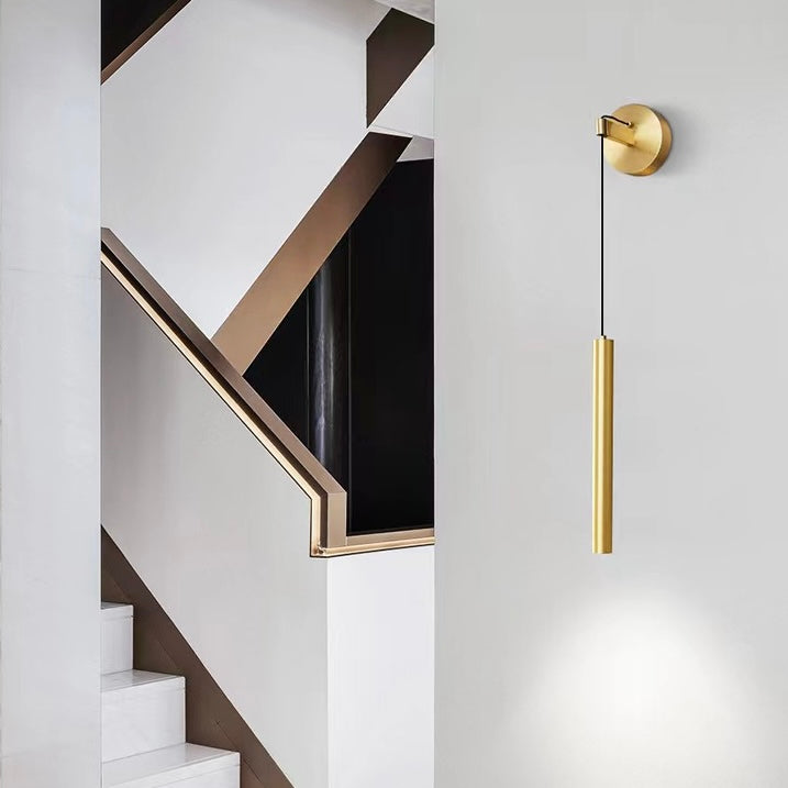 Mode Wall Lamp Modern Linear Gold Black Metal Living Room Bedroom