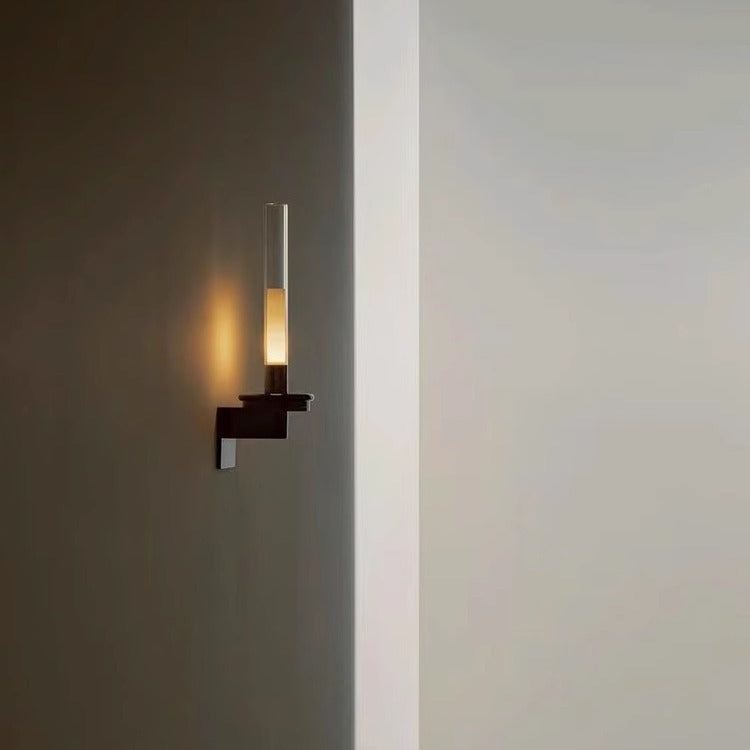 Aura Wall Lamp Vintage French Candles Style LED Glass Outdoor Living Room