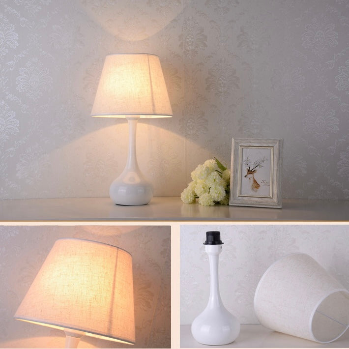 Mode Table Lamp Modern Luxury Metal Cloth Living Room Bedroom
