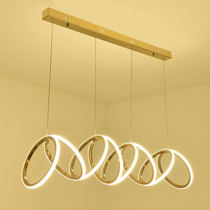 Elys Pendant Light Luxury Modern Metal Acrylic Living Room Bedroom
