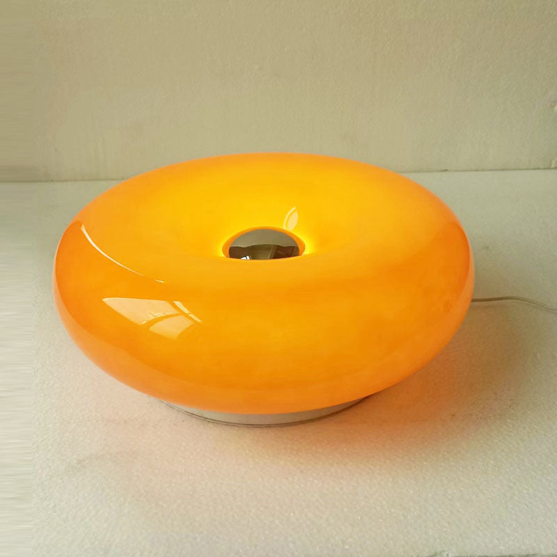 Halo Table Lamp Doughnut Modern Round Glass Living Room