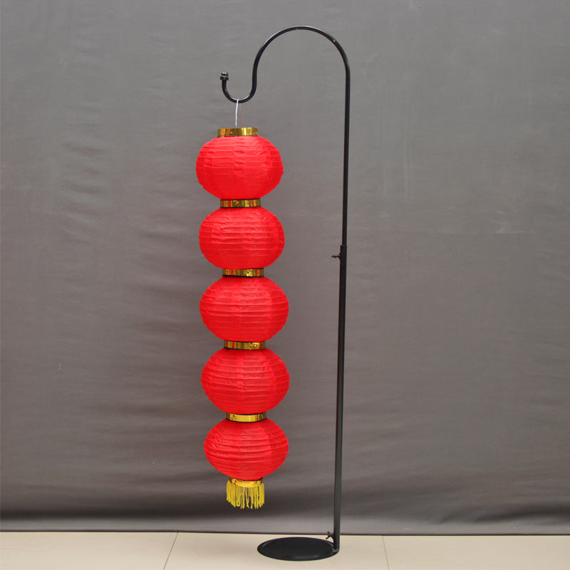 Yono Floor Lamp Vintage Chinese Style Silk Indoor Living Room