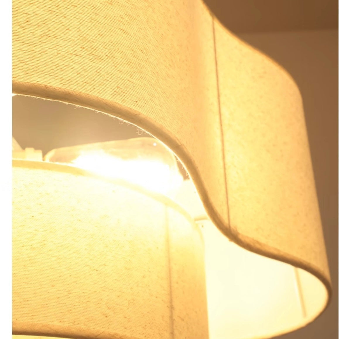 Nexa Pendant Light Scandinavian Natural Wood Cloth Living Room Bedroom