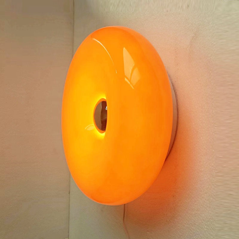 Halo Table Lamp Doughnut Modern Round Glass Living Room