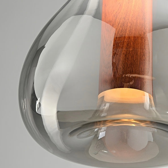 Halo Pendant Light Modern Designer Shade Metal Glass Living Room Bedroom