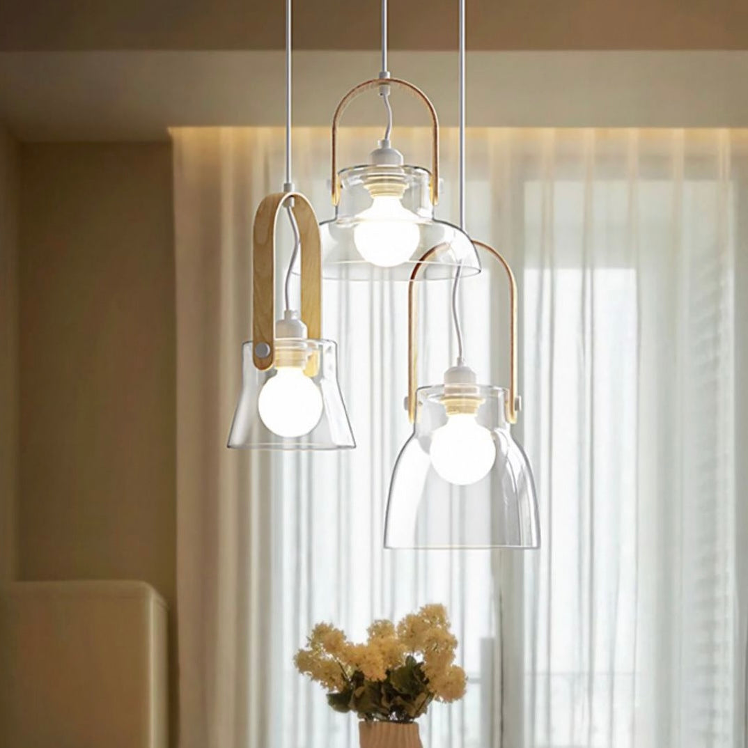 Nexa Pendant Light Vintage 3 Style Transparent Glass Living Room Bedroom