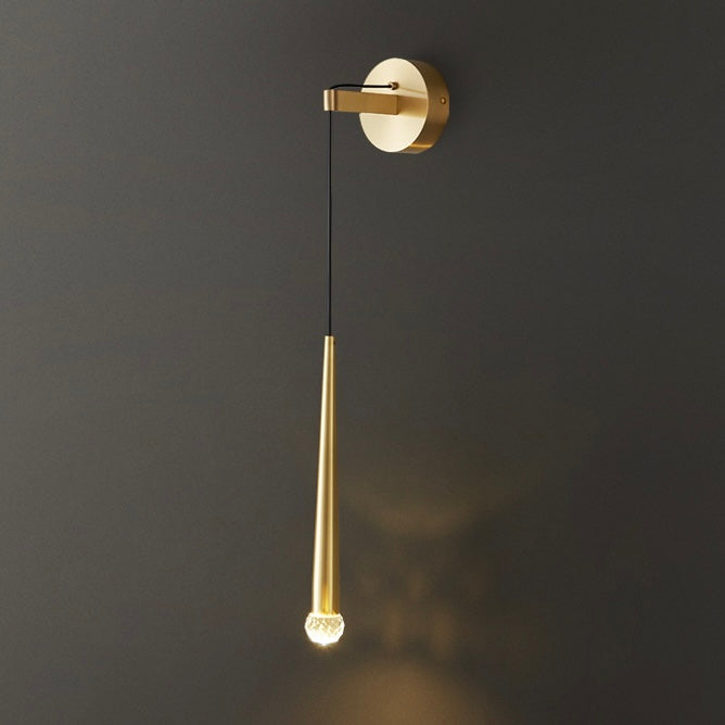 Mode Wall Lamp Modern Linear Gold Black Metal Living Room Bedroom
