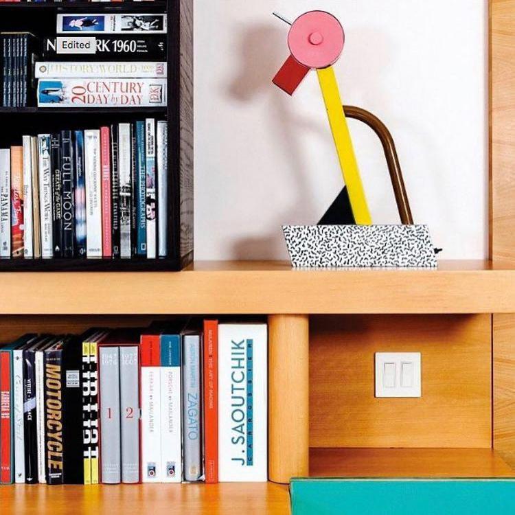 Yono Table Lamp Memphis Birdie Geometry Modern Metal Bedroom