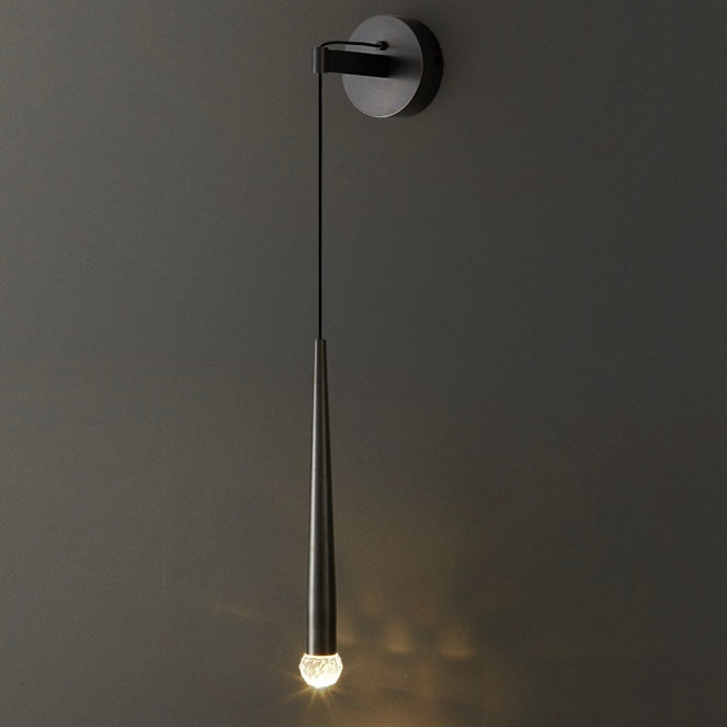 Mode Wall Lamp Modern Linear Gold Black Metal Living Room Bedroom
