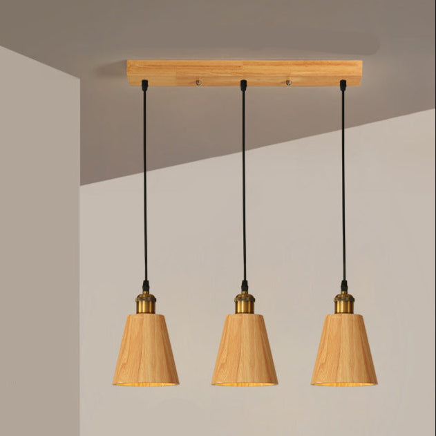 Mode Pendant Light Modern Wabi-Sabi Indoor Wood Living Room