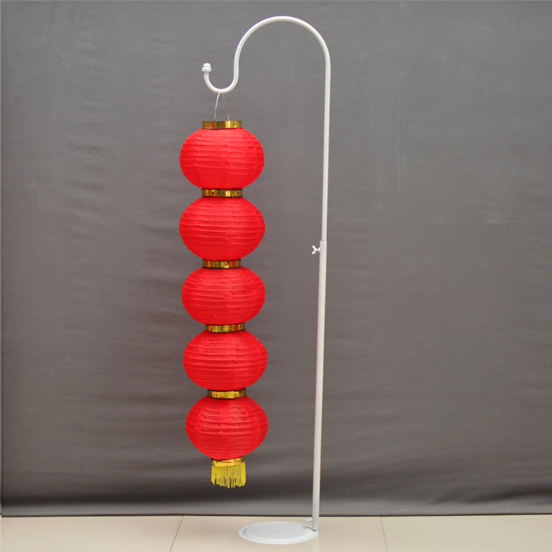 Yono Floor Lamp Vintage Chinese Style Silk Indoor Living Room