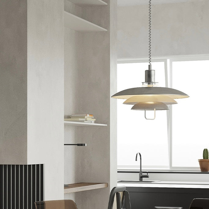 Zephyra Pendant Light Modern Lifting Telescopic Adjustment Metal Living Room