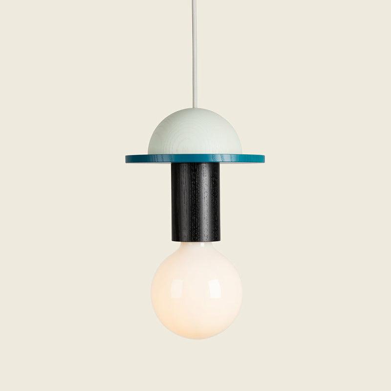 Yono Pendant Light Memphis Modern Geometric Wood Kid's Room