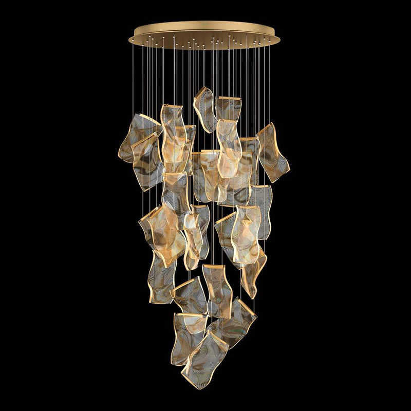Aura Chandelier Luxury Modern Artist Disgner Acrylic Living Room