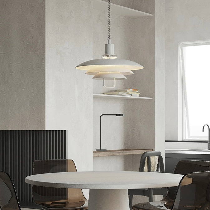 Zephyra Pendant Light Modern Lifting Telescopic Adjustment Metal Living Room