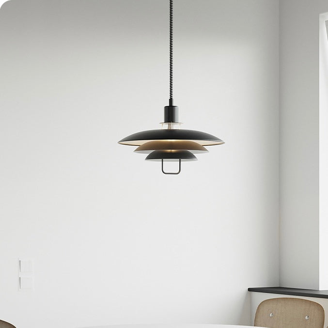 Zephyra Pendant Light Modern Lifting Telescopic Adjustment Metal Living Room