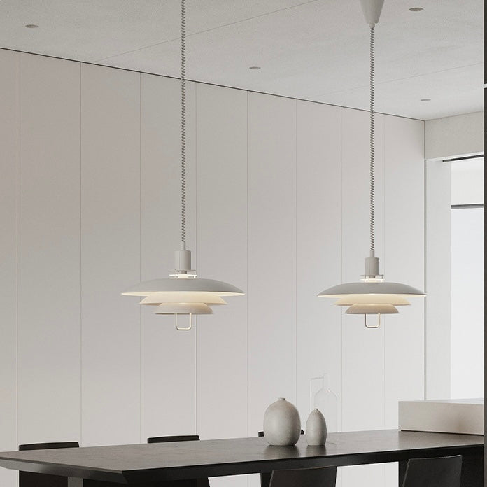 Zephyra Pendant Light Modern Lifting Telescopic Adjustment Metal Living Room