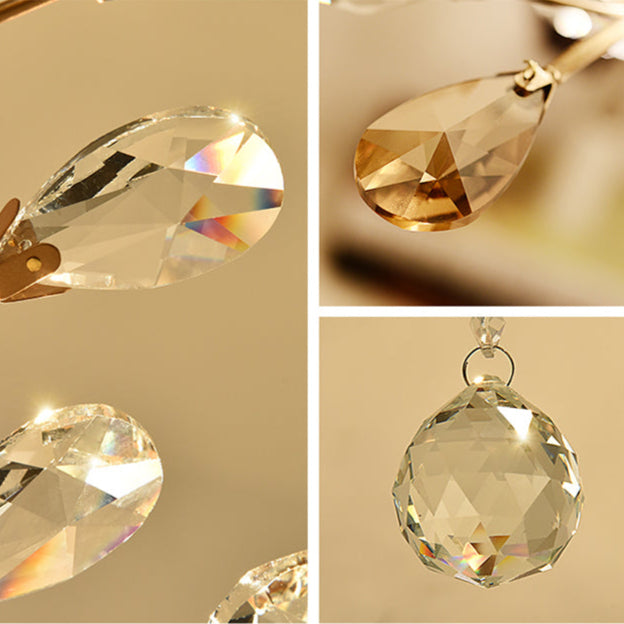 Aura Chandelier Vintage Elegant Crystal Bedroom Living Room