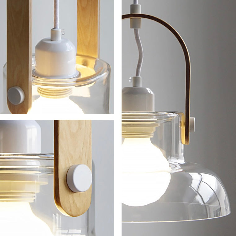Nexa Pendant Light Vintage 3 Style Transparent Glass Living Room Bedroom