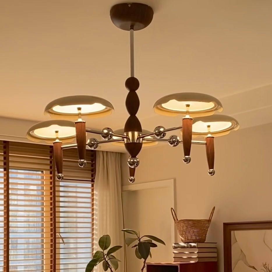 Aura Chandelier Vintage Bauhaus Creamy Indoor Acrylic Living Room