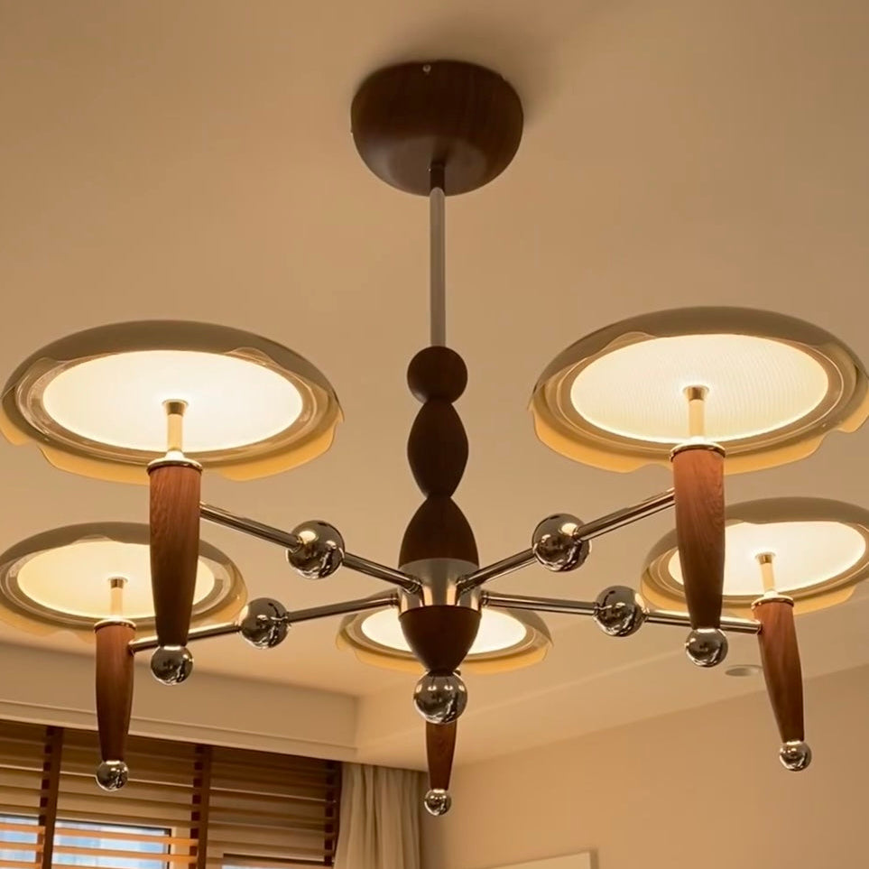 Aura Chandelier Vintage Bauhaus Creamy Indoor Acrylic Living Room