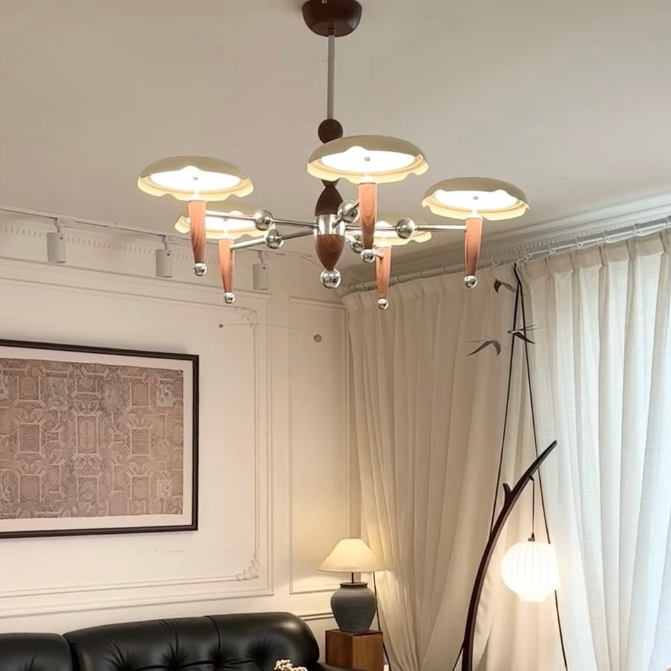 Aura Chandelier Vintage Bauhaus Creamy Indoor Acrylic Living Room