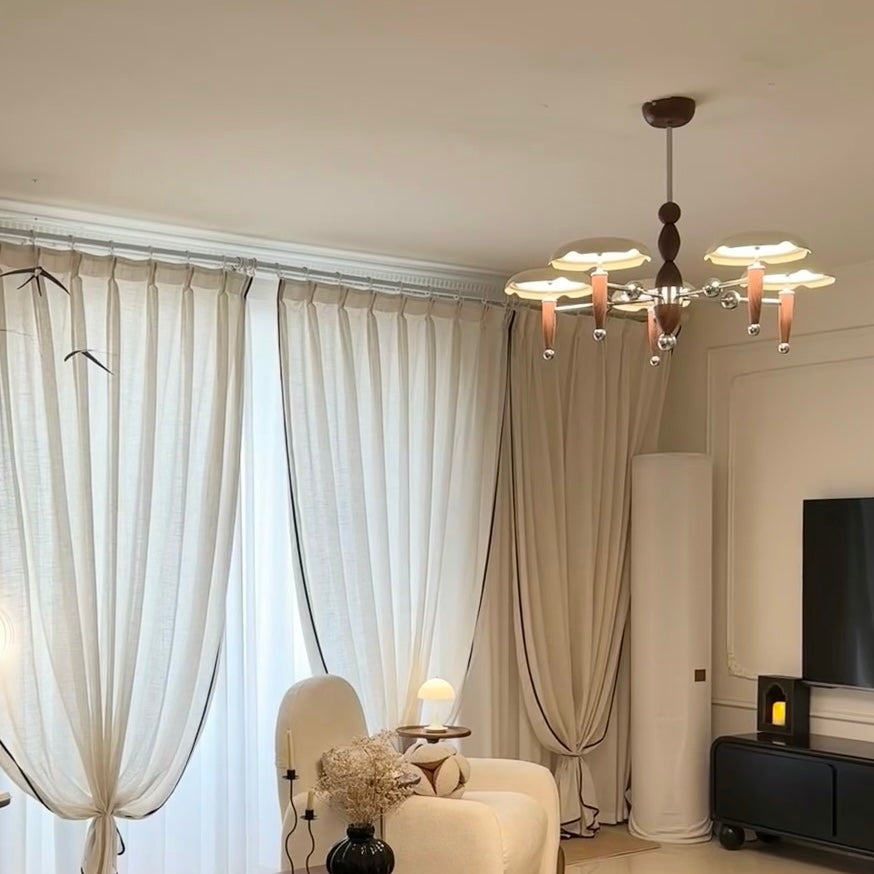 Aura Chandelier Vintage Bauhaus Creamy Indoor Acrylic Living Room