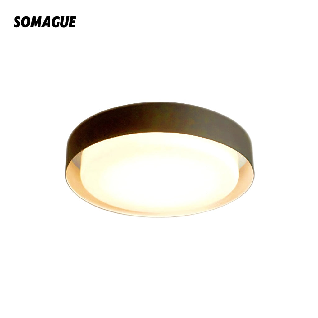 Edge Flush Mount Ceiling Light Modern Round Metal Acrylic Garden