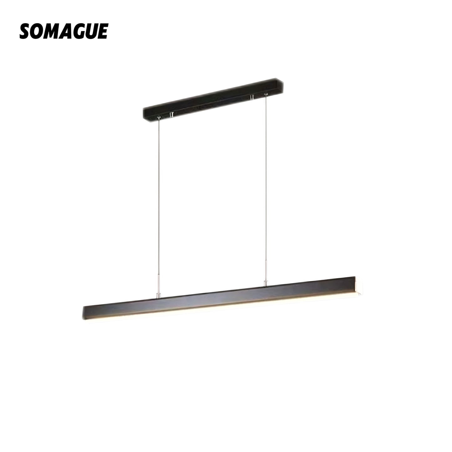 Elys LED Pendant Light Metal Linear Modern Dining Room Bedroom