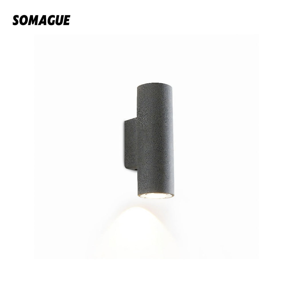 Edge Wall Lamp Minimalist Cylindrical LED Outdoor Garden Corridor Cement