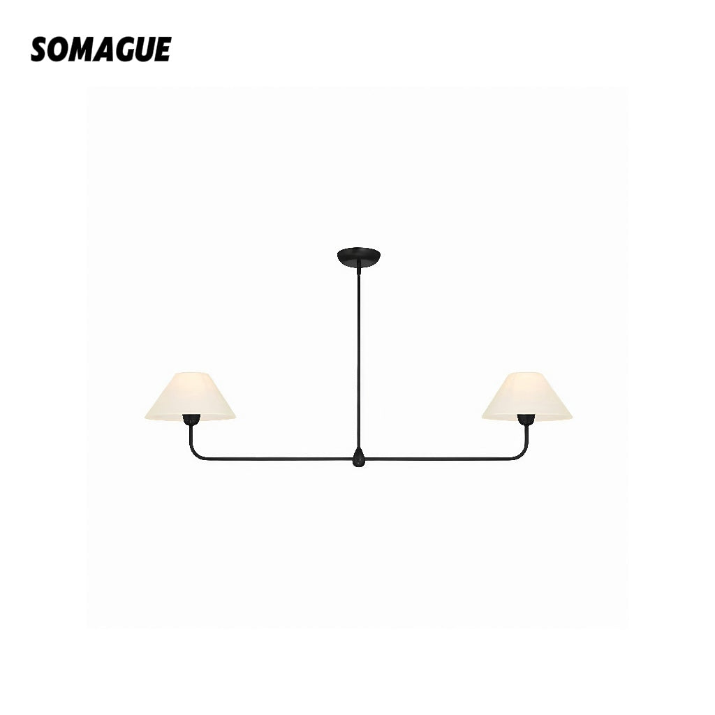 Elys Chandelier Modern Black Metal LED Living Room Bedroom