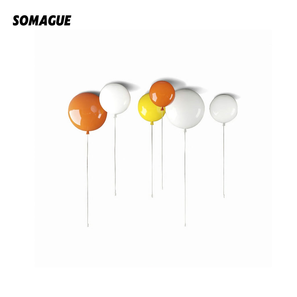 Halo Ceiling Light Modern Balloon Glitter Acrylic Bedroom Living Room