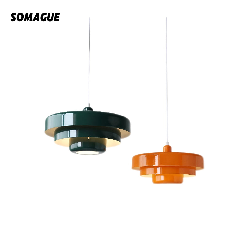 Halo LED Pendant Light Modern Simple Metal Living Room Kitchen