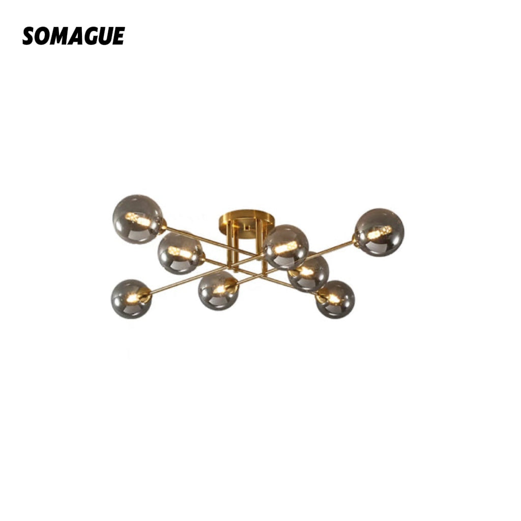 Mode Ceiling Light Industrial Globe Glass LED Living Room Dinning Room