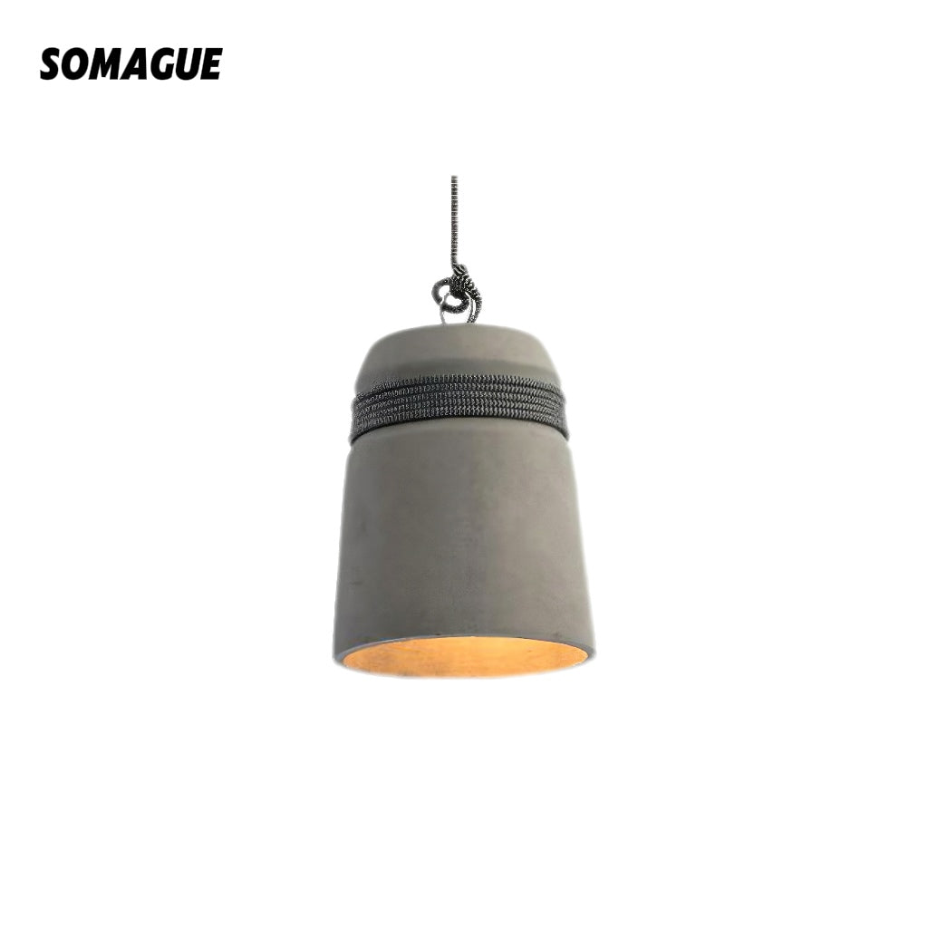 Mode Pendant Light Industrial Cement Metal Living Room Bedroom