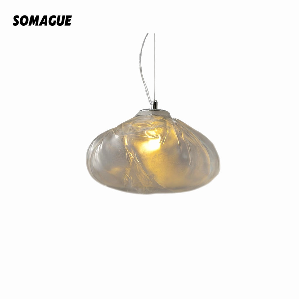 Nexa Lámpara Colgante Minimalista Esférica Metal Cristal 3 Colores Dormitorio