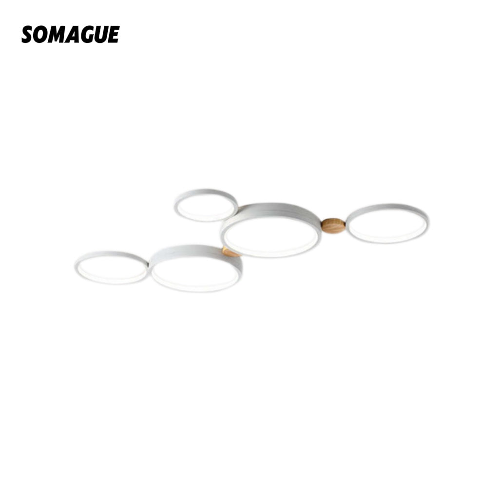 Soleil Flush Mount Ceiling Light Modern Round Bedroom Living Room