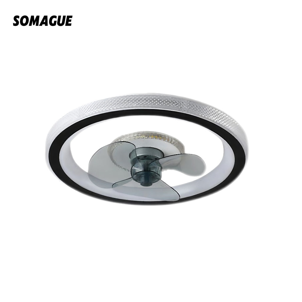 Soleil Ceiling Fan With Light 3 Blades Modern Living Room Bedroom