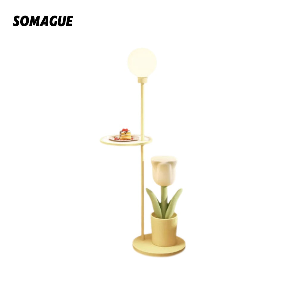 Yono Floor Lamp Modern Metal Glass Bedroom Living Room