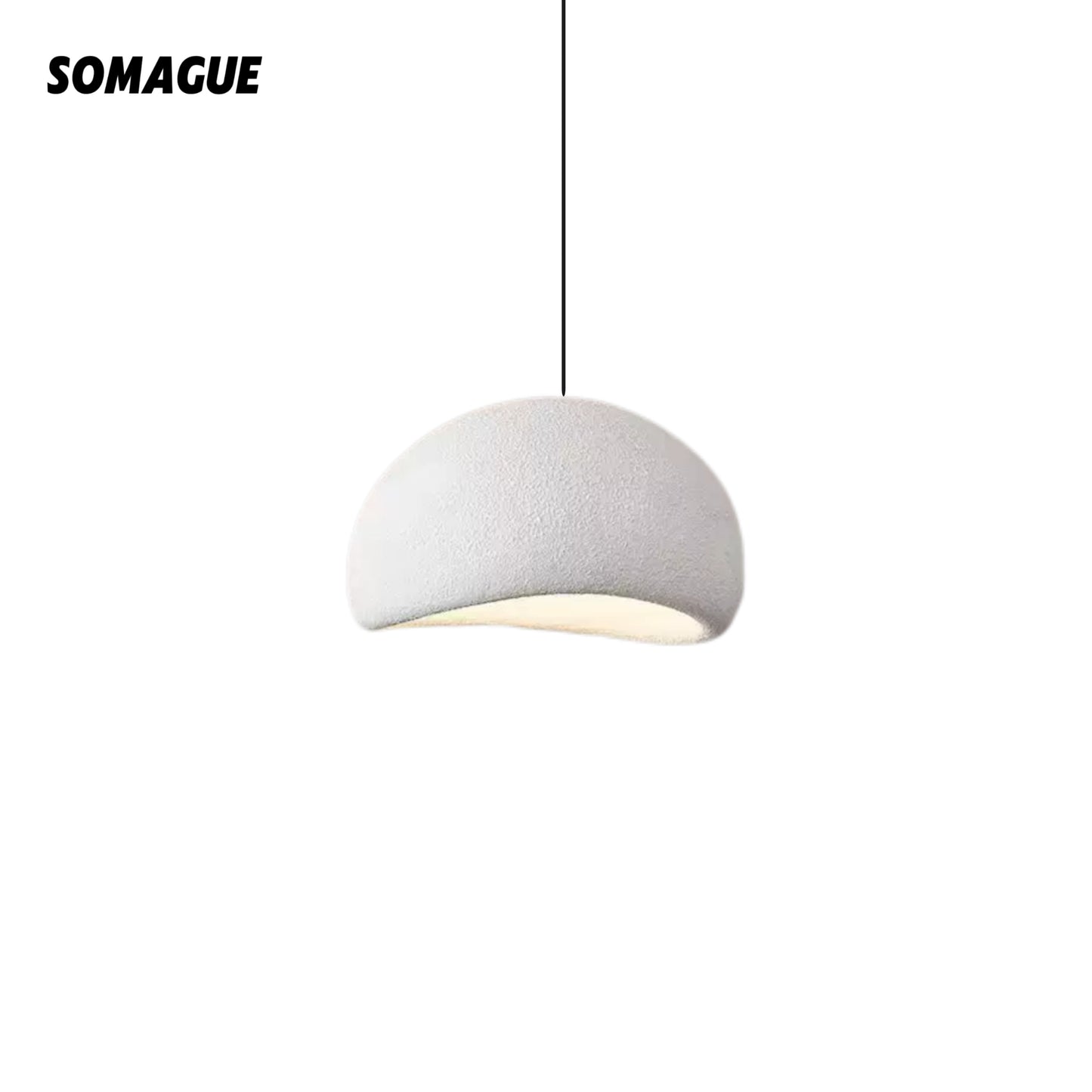 Zephyra Pendant Light Spherical Cloud Wabi-Sabi Living Room