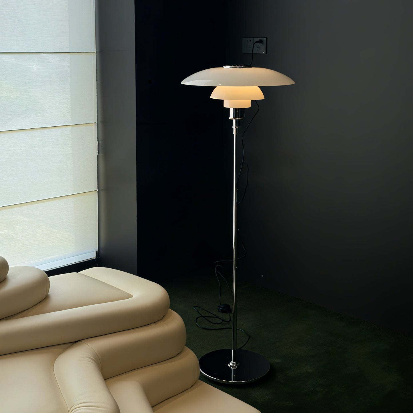 Nexa Floor Lamp Modern Designer Indoor Metal Glass Living Room Study