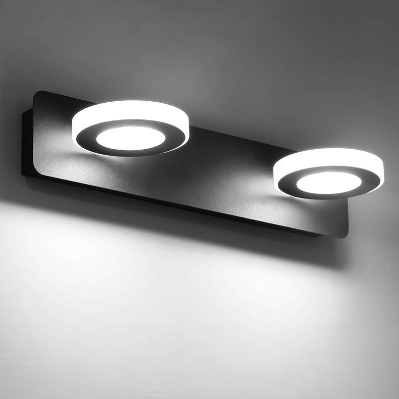 Elys Wall Lamp Modern 2 Shape Round Square Acrylic Bathroom