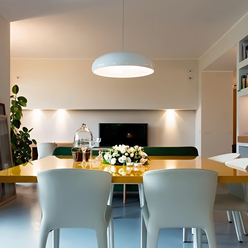 Halo Pendant Light Elegant Modern Artistic Metal Acrylic Dining Room