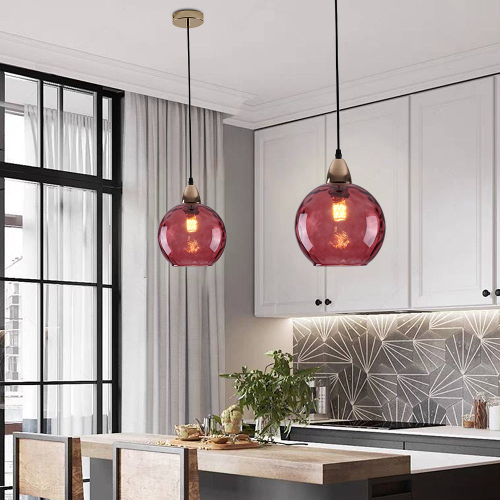 Halo Pendant Light Water Ripple Living Room Dining Room Glass