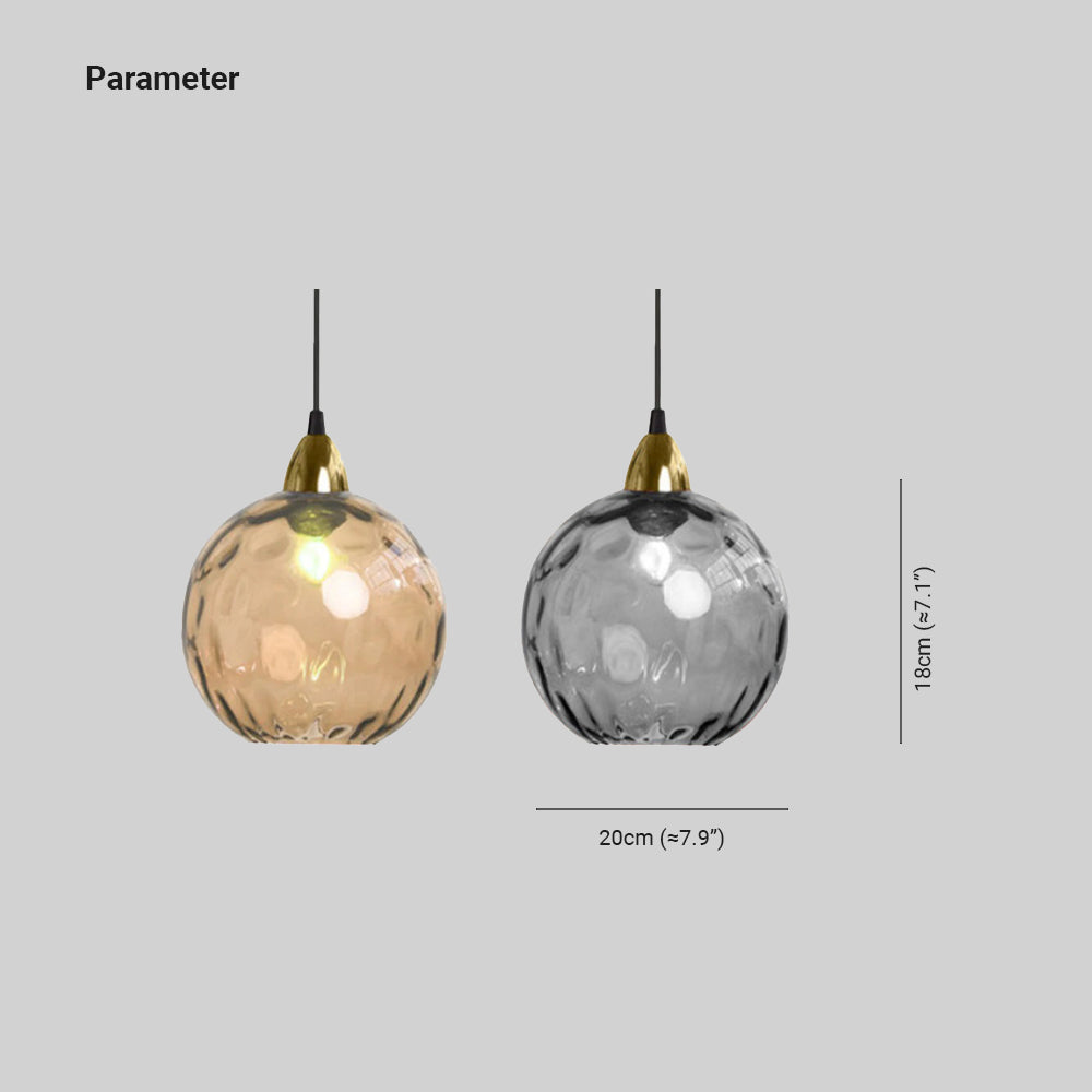 Halo Pendant Light Water Ripple Living Room Dining Room Glass