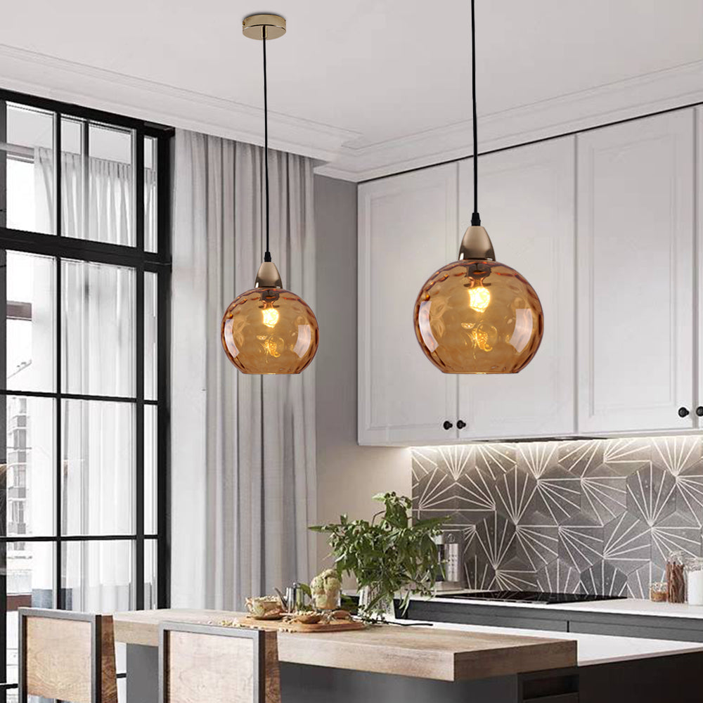 Halo Pendant Light Water Ripple Living Room Dining Room Glass