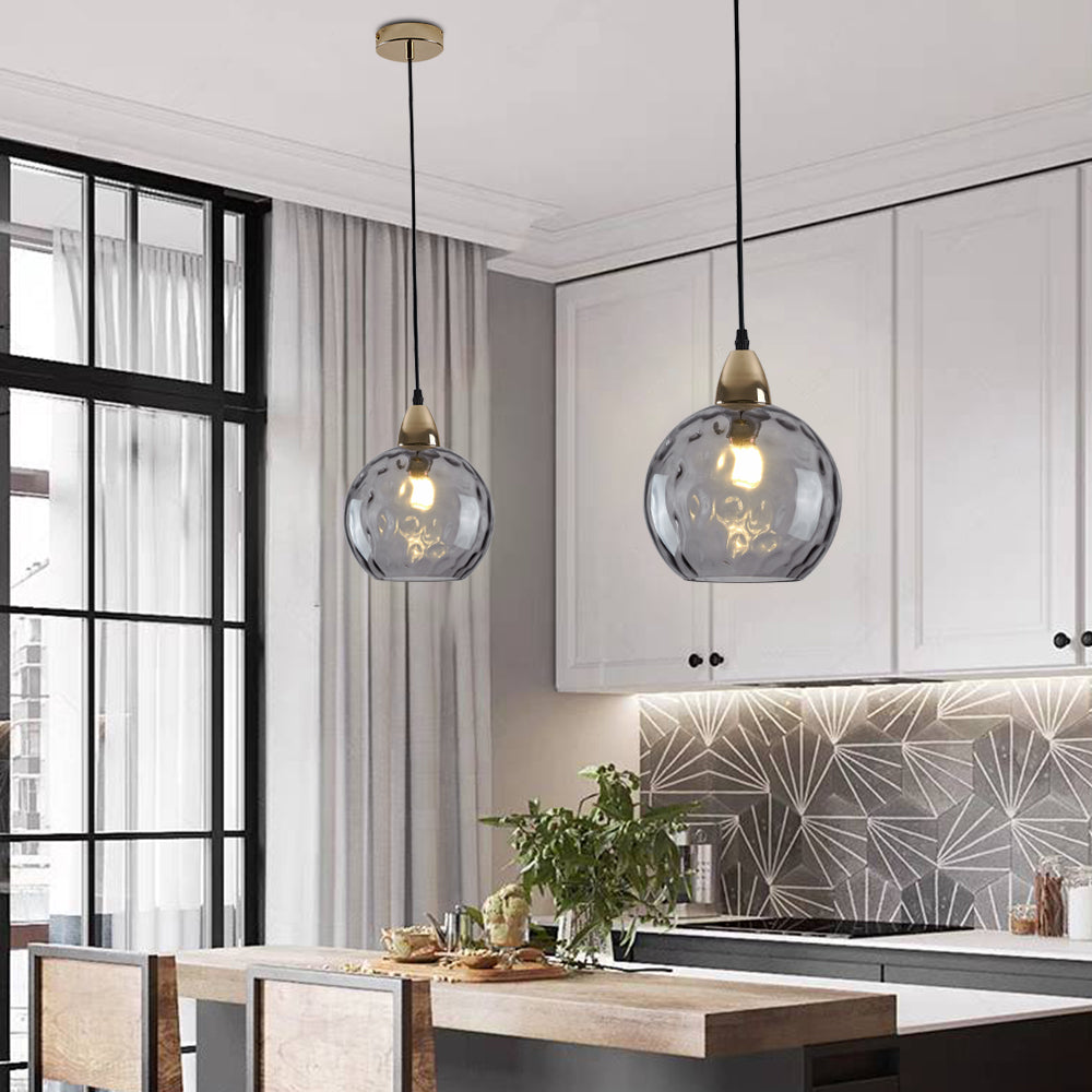 Halo Pendant Light Water Ripple Living Room Dining Room Glass