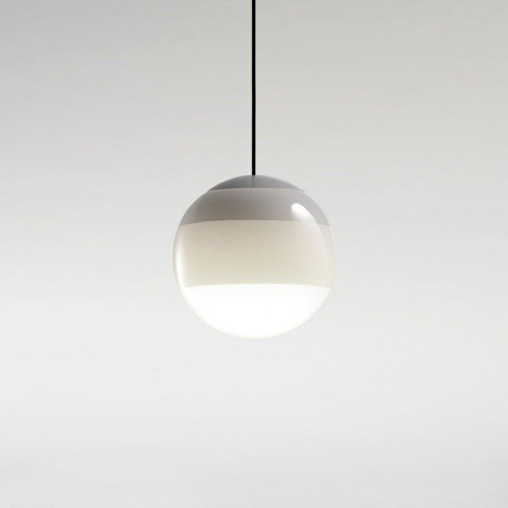 Halo Pendant Light Coloured Glass Bubble Contemprory Living Room
